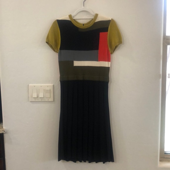 Modern Christmas Sweater Dress - Picture 1 of 5